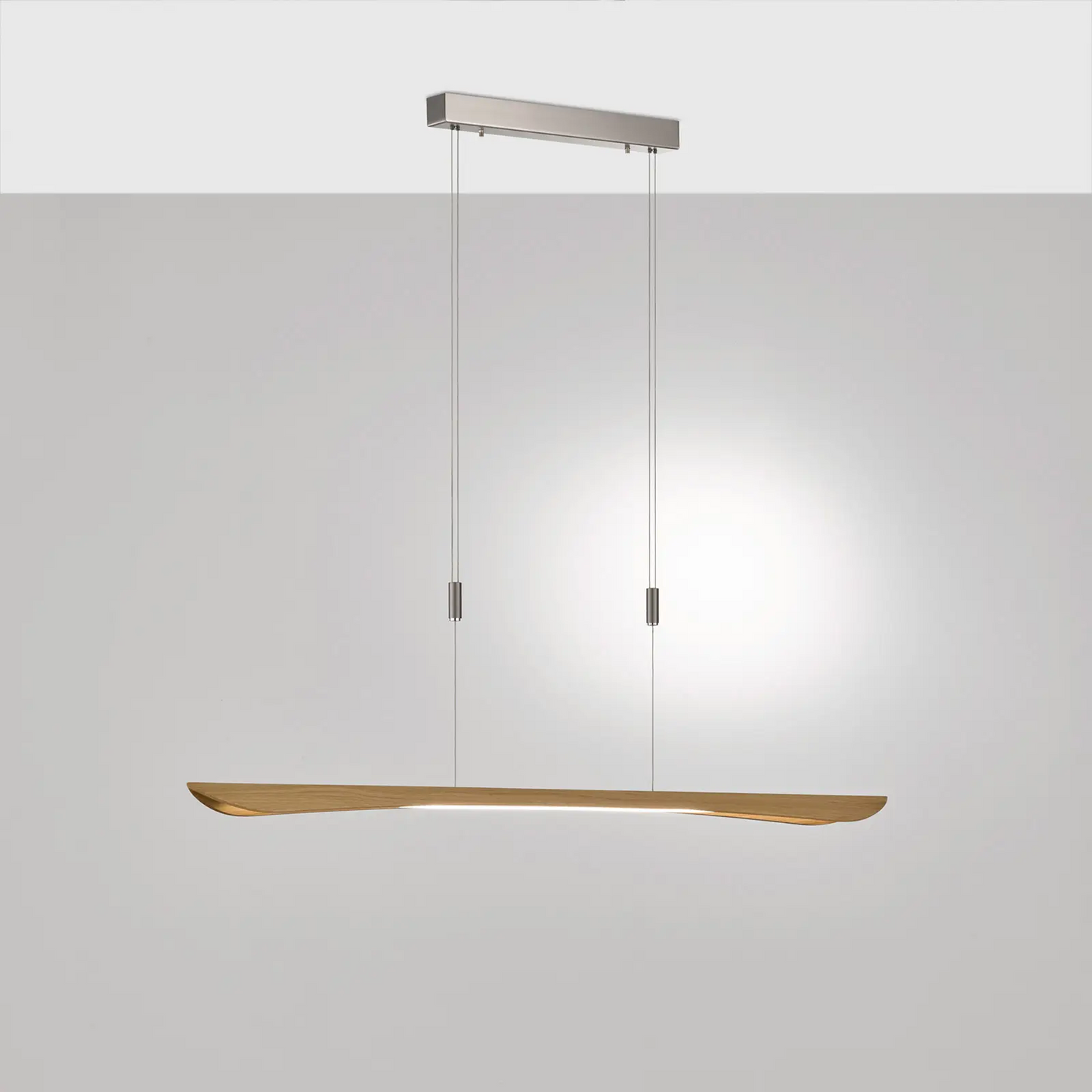 Rothfels Hiba LED pakabinamas šviestuvas, natūralaus ąžuolo, 148 cm