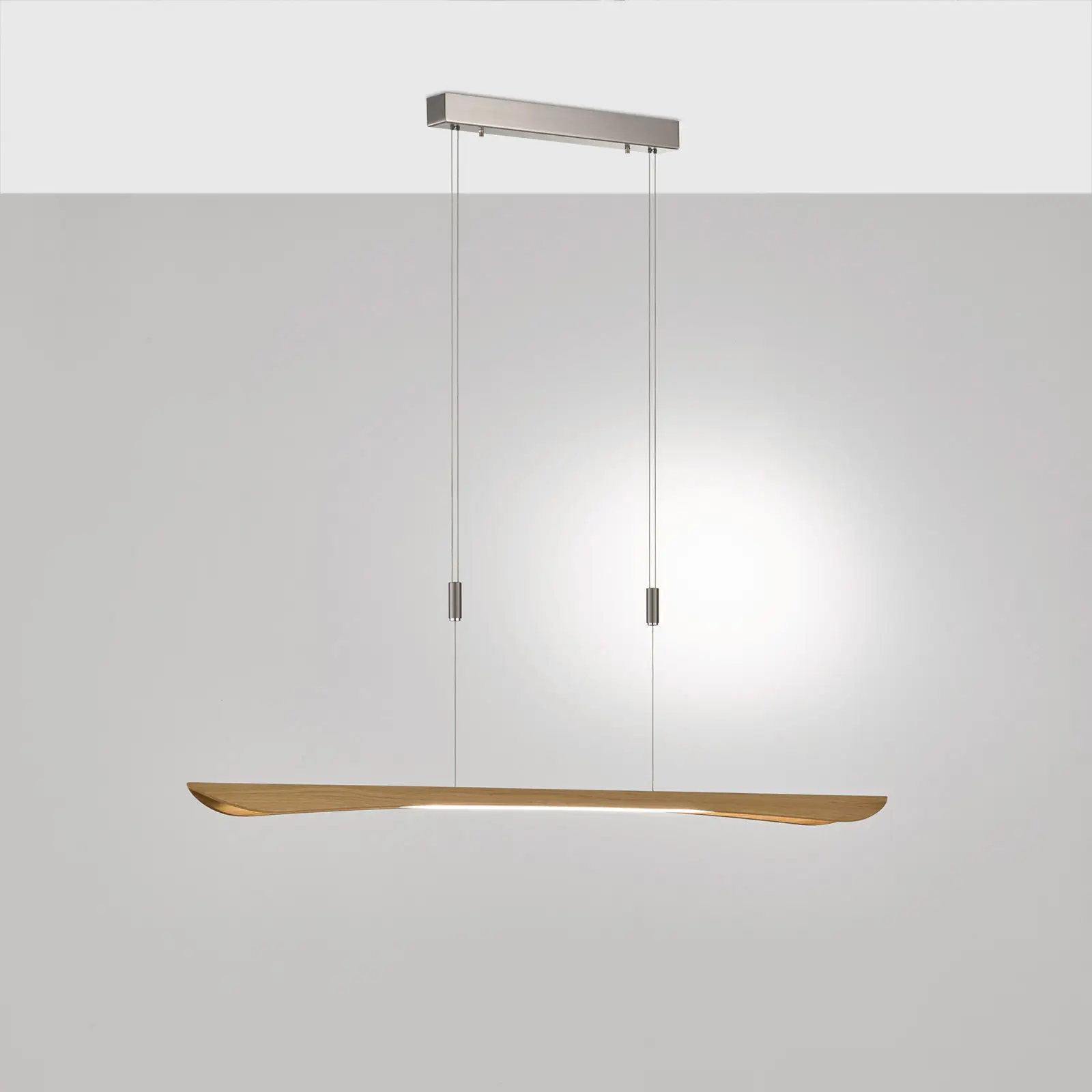 Rothfels Hiba LED pakabinamas šviestuvas, natūralaus ąžuolo, 148 cm