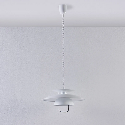 Pakabinamas šviestuvas Nadija su E27 LED, baltas