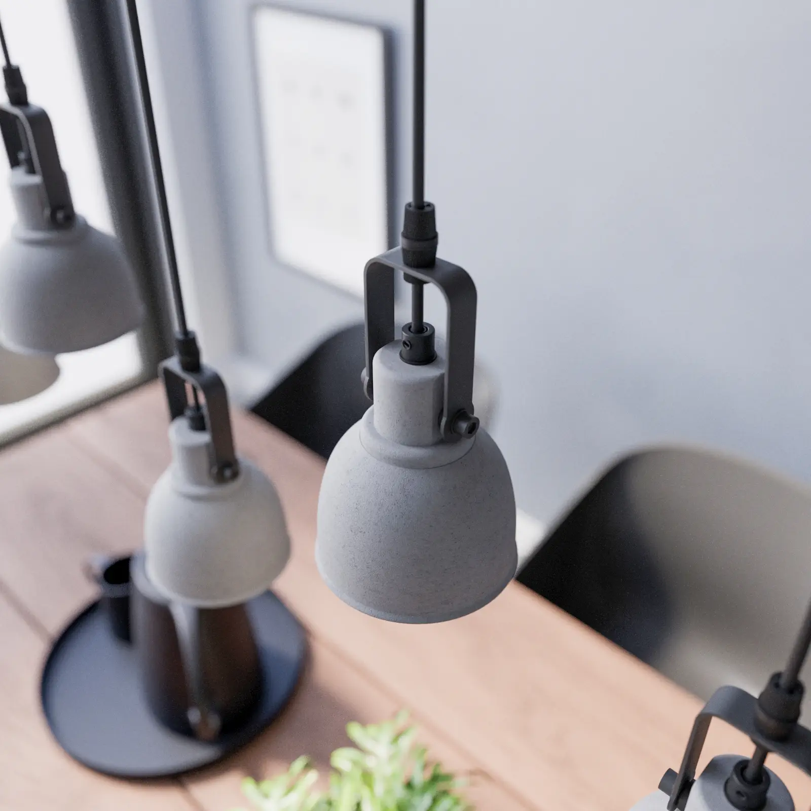 Lindby Mitis LED pakabinamas šviestuvas pagamintas iš betono ir medžio