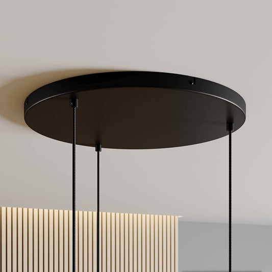 Archchio Arthuria pakabinamas šviestuvas, 3 lempučių. apvalus juodas