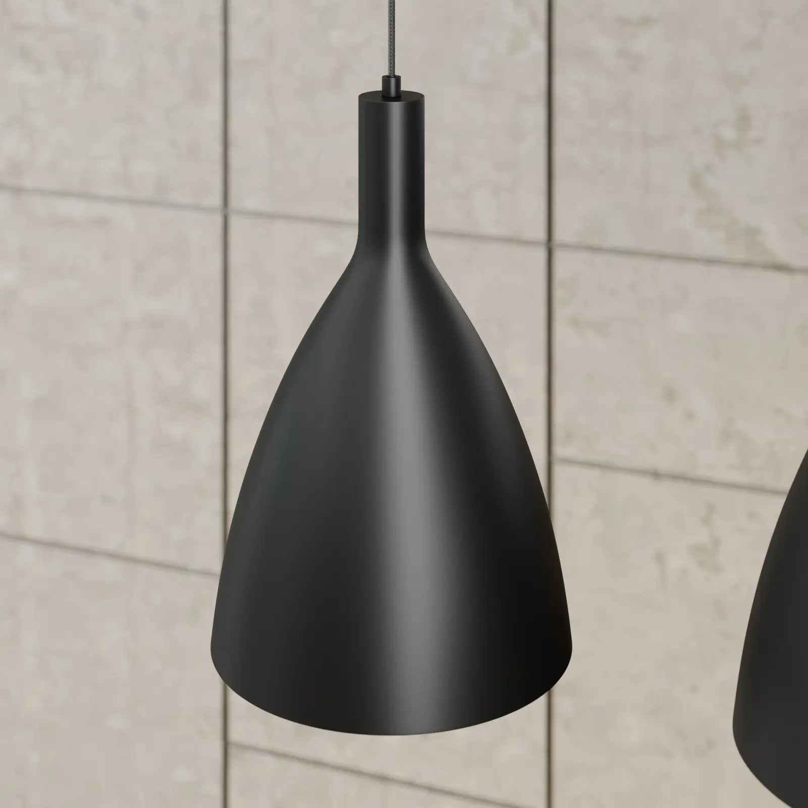 Archchio Arthuria pakabinamas šviestuvas, 4 lempučių. ilgas juodas