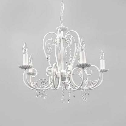 Šviestuvas Sophina baltas vintažinis 5 lemputės