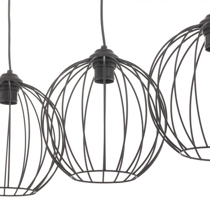 Cumera pakabinamas šviestuvas, ilgas, 5 lempučių