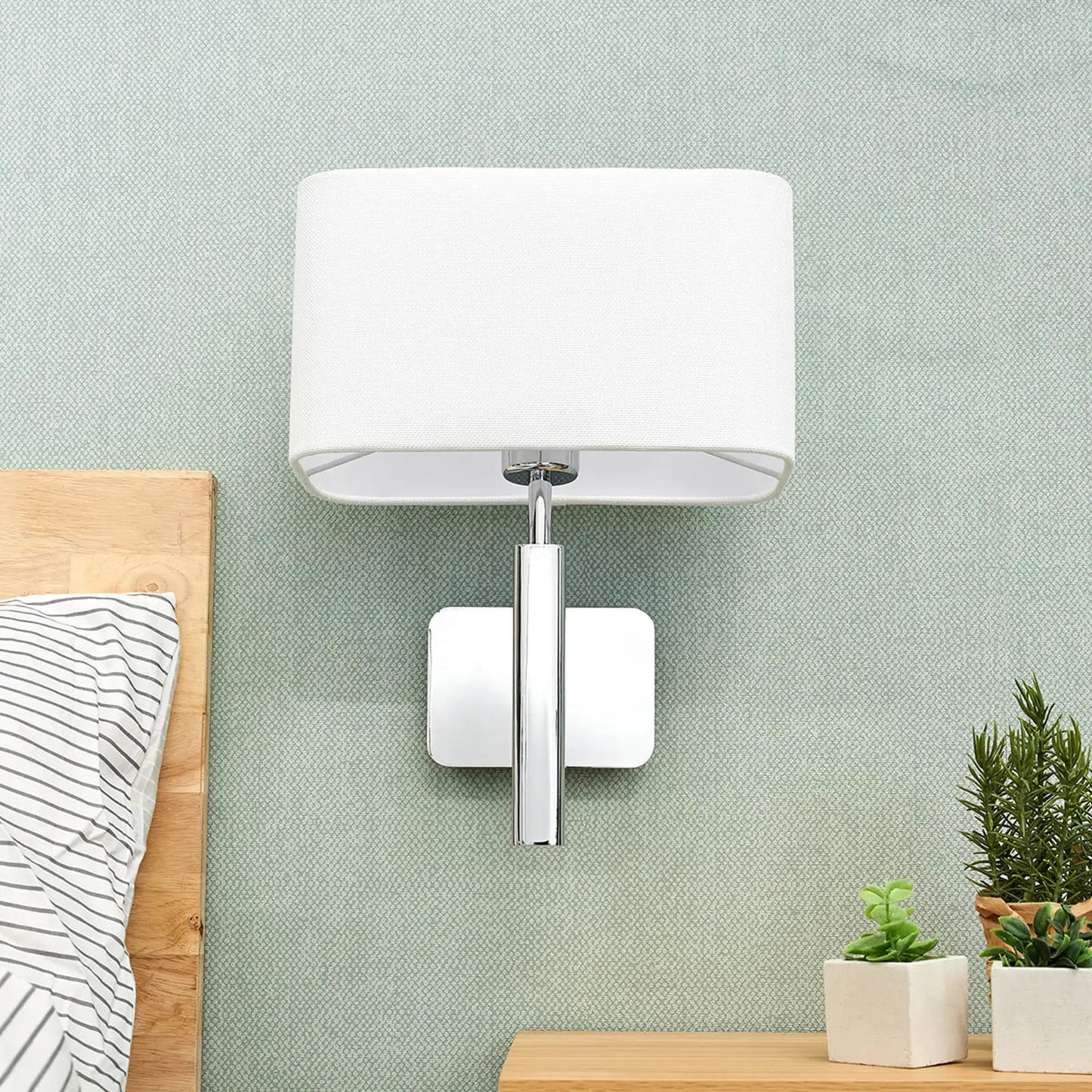 Jettka sieninis šviestuvas su tekstiliniu gaubtu ir jungikliu