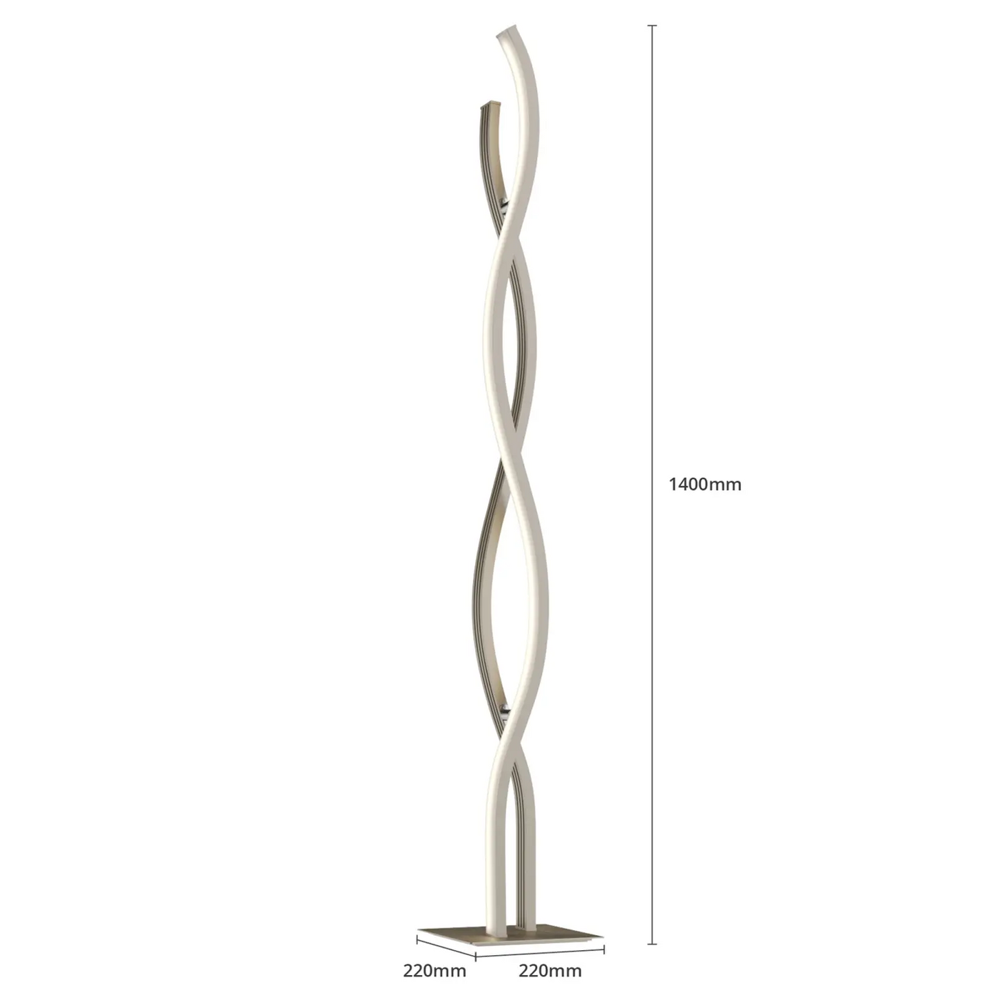 Lucande Mairia LED toršeras, bangos formos