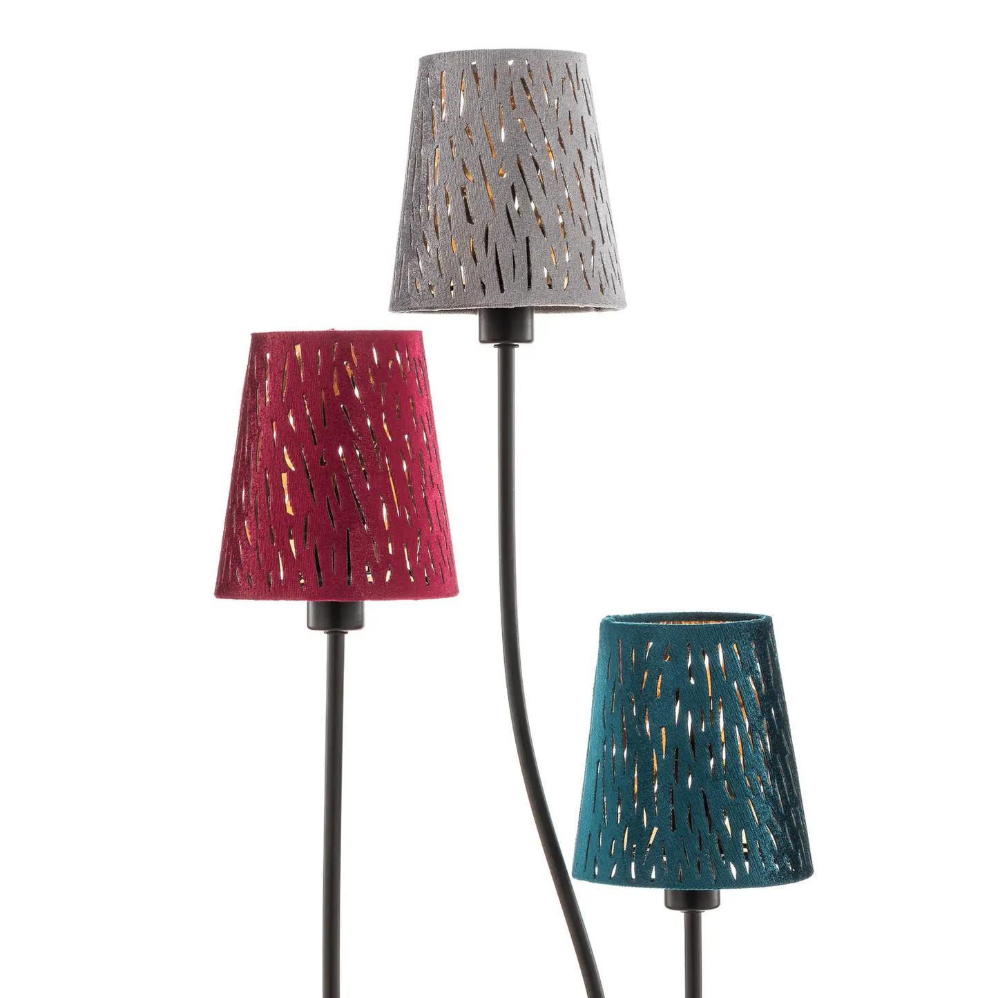 Toršeras metalinis juodas, 3x E14 | Globo apšvietimas