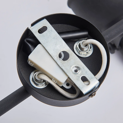 Julin lubinis šviestuvas, 2 liepsnos, juoda ir auksinė