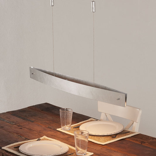 Lio LED pakabinamas šviestuvas su sidabrine folija