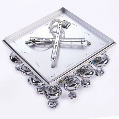 Esfera lubinis šviestuvas su stiklinėmis sferomis