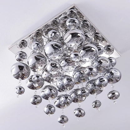 Esfera lubinis šviestuvas su stiklinėmis sferomis