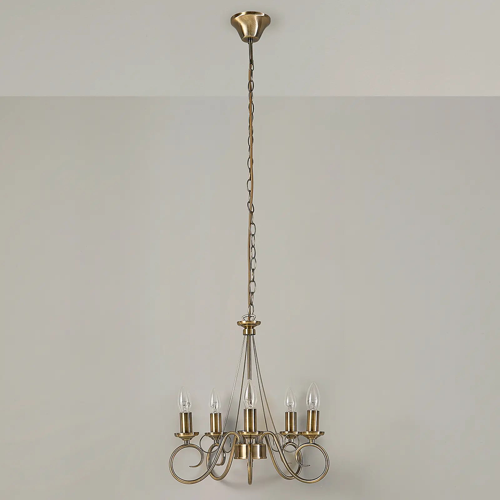 Šviestuvas Marnia, senovinis žalvaris, 5 žibintai