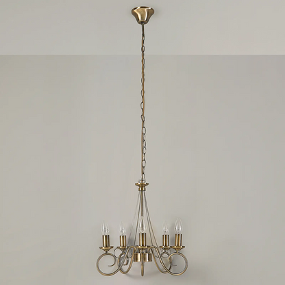 Šviestuvas Marnia, senovinis žalvaris, 5 žibintai