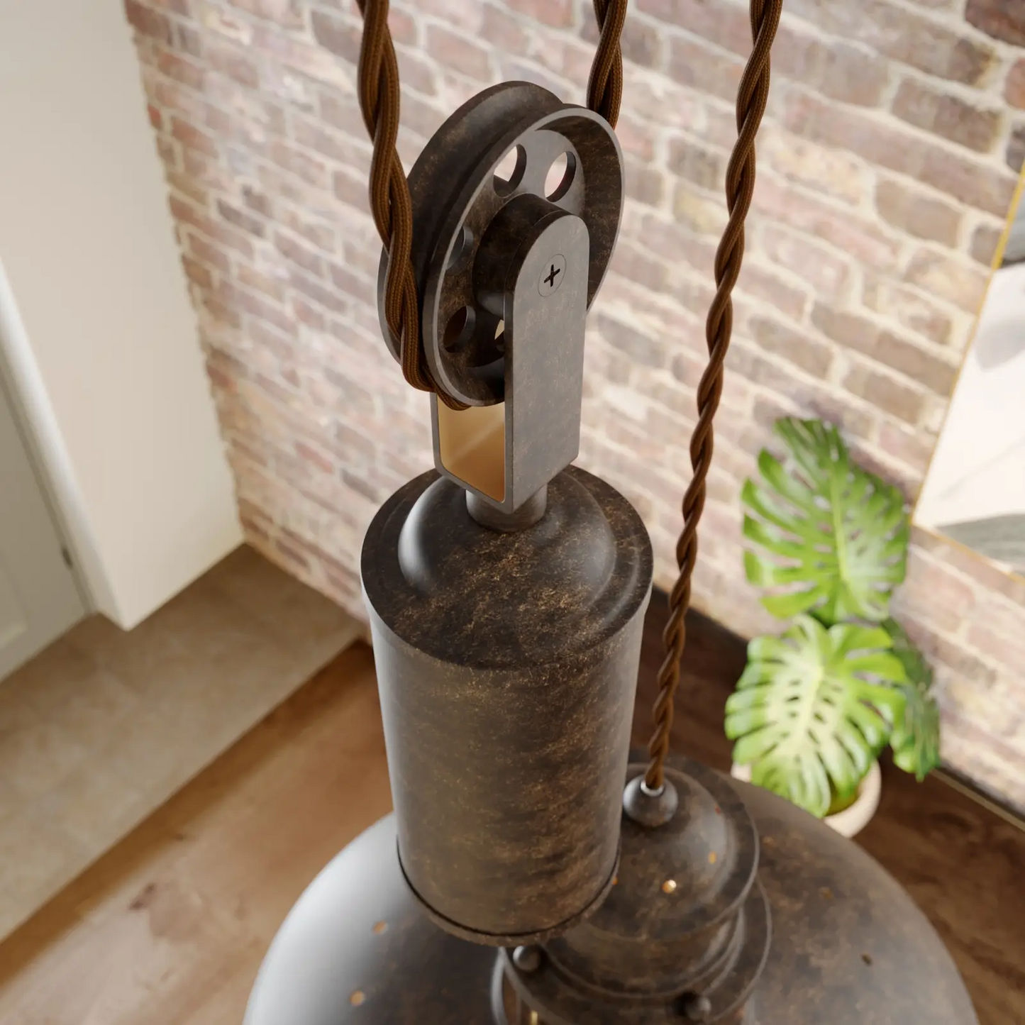 Reguliuojamo aukščio kabelinė pakabinama lempa Louisanne