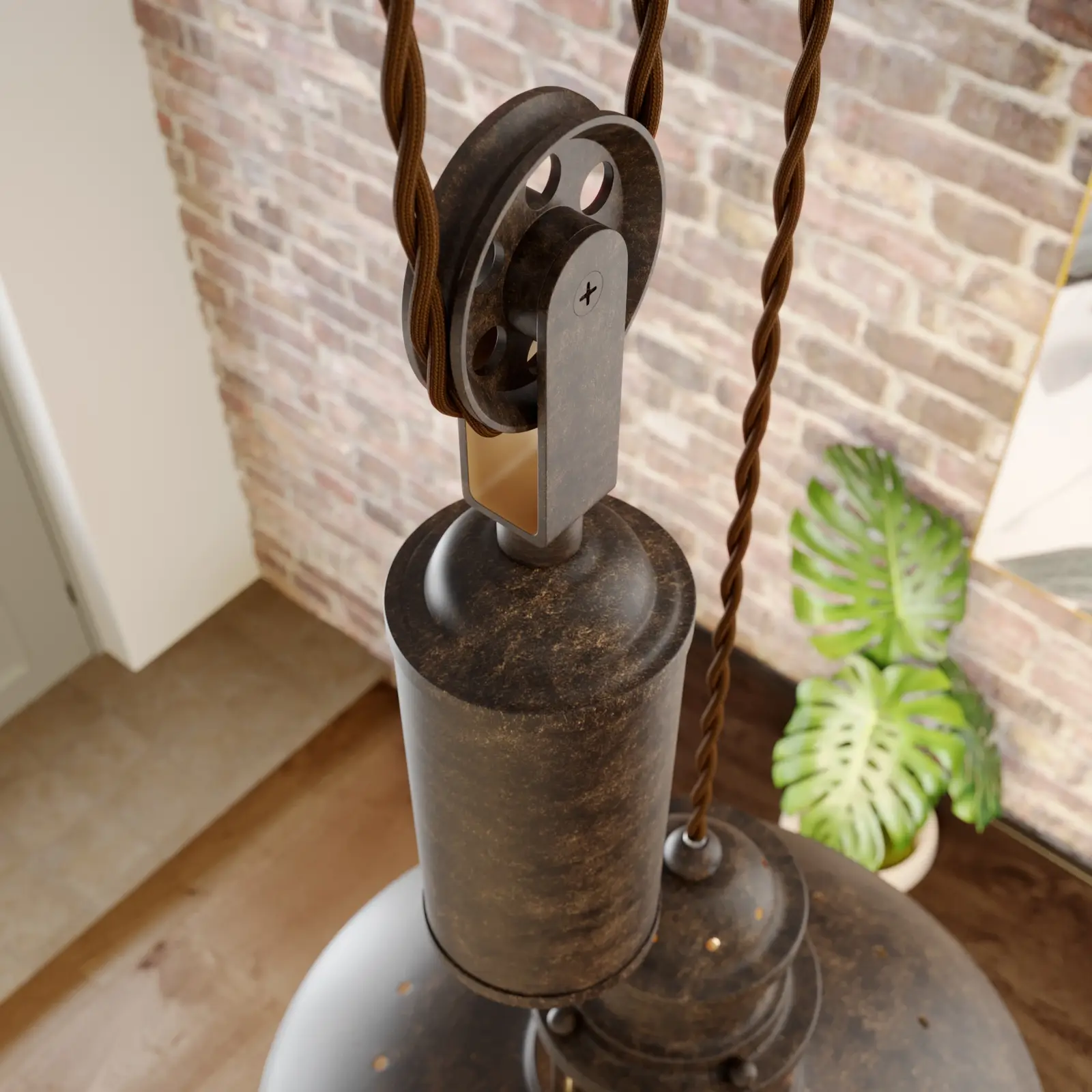 Reguliuojamo aukščio kabelinė pakabinama lempa Louisanne