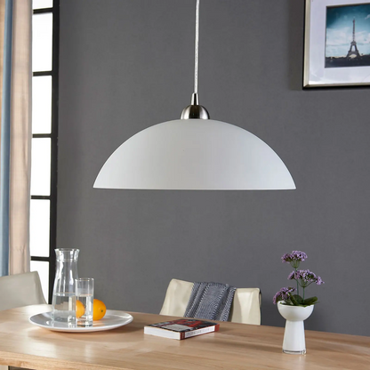 Apvalus stiklinis pakabinamas šviestuvas Valeria virtuvei