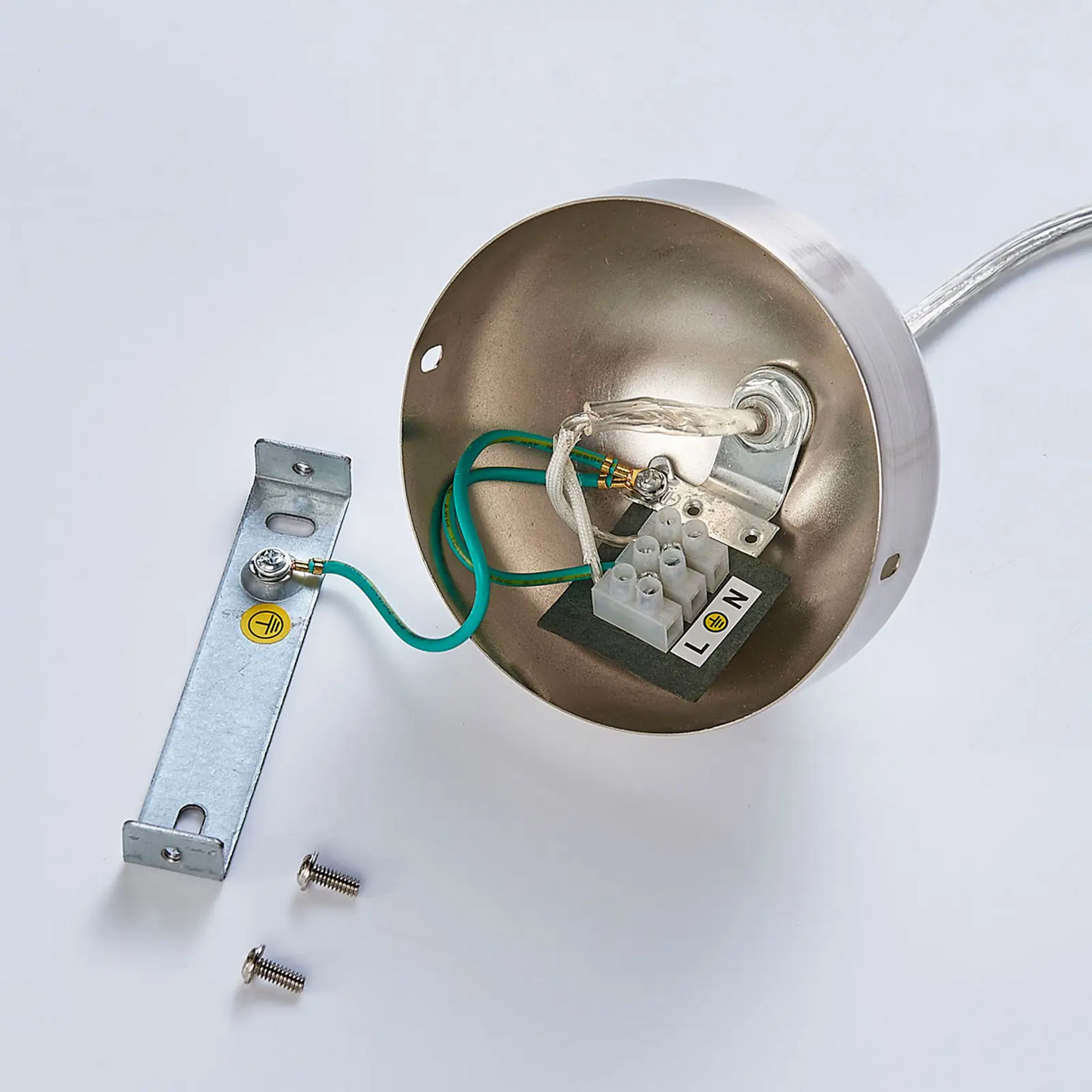 Apvalus stiklinis pakabinamas šviestuvas Valeria virtuvei