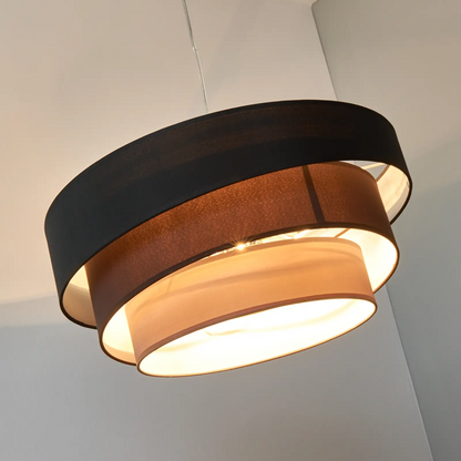 Melia pakabinamas šviestuvas juodos ir rudos spalvos