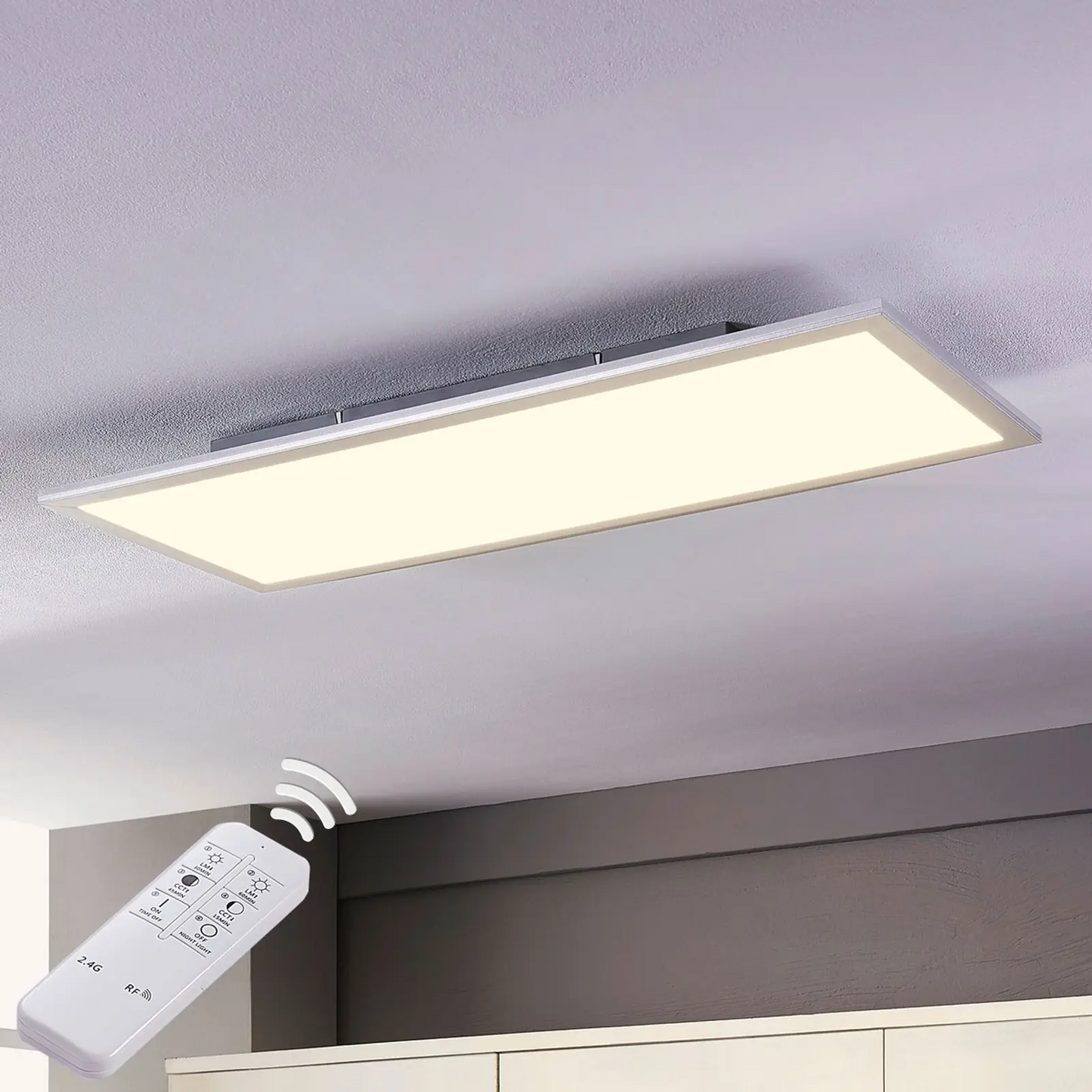 Lindby Livel LED skydelis, CCT, 80cm x 30cm