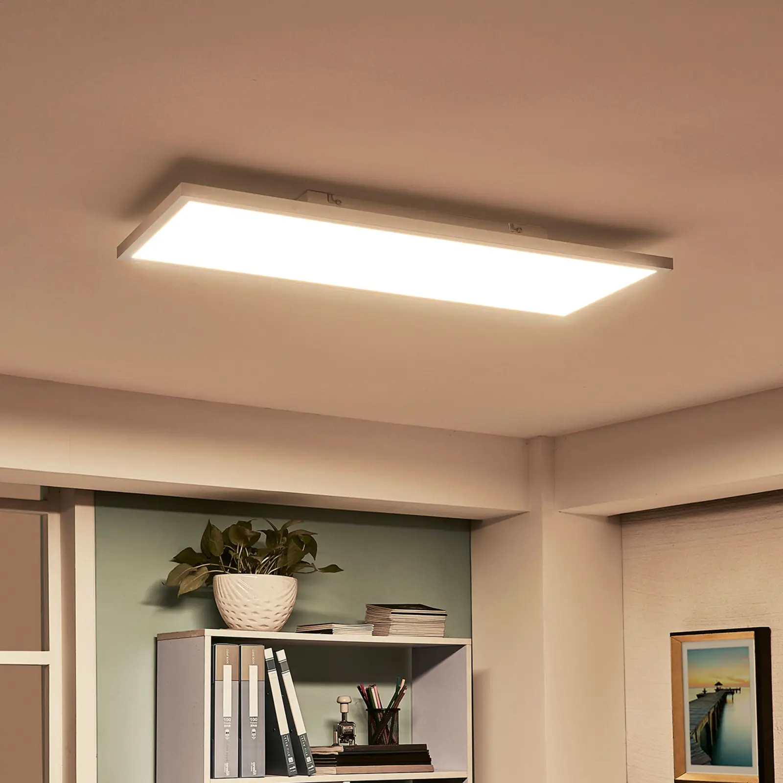 „Arcchio Philia“ LED skydelis, CCT, 80 cm x 29,5 cm