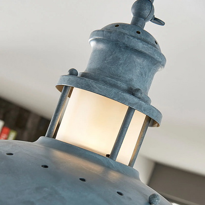 Betoninis pilkas lubinis šviestuvas Louisanne, pramoninio stiliaus