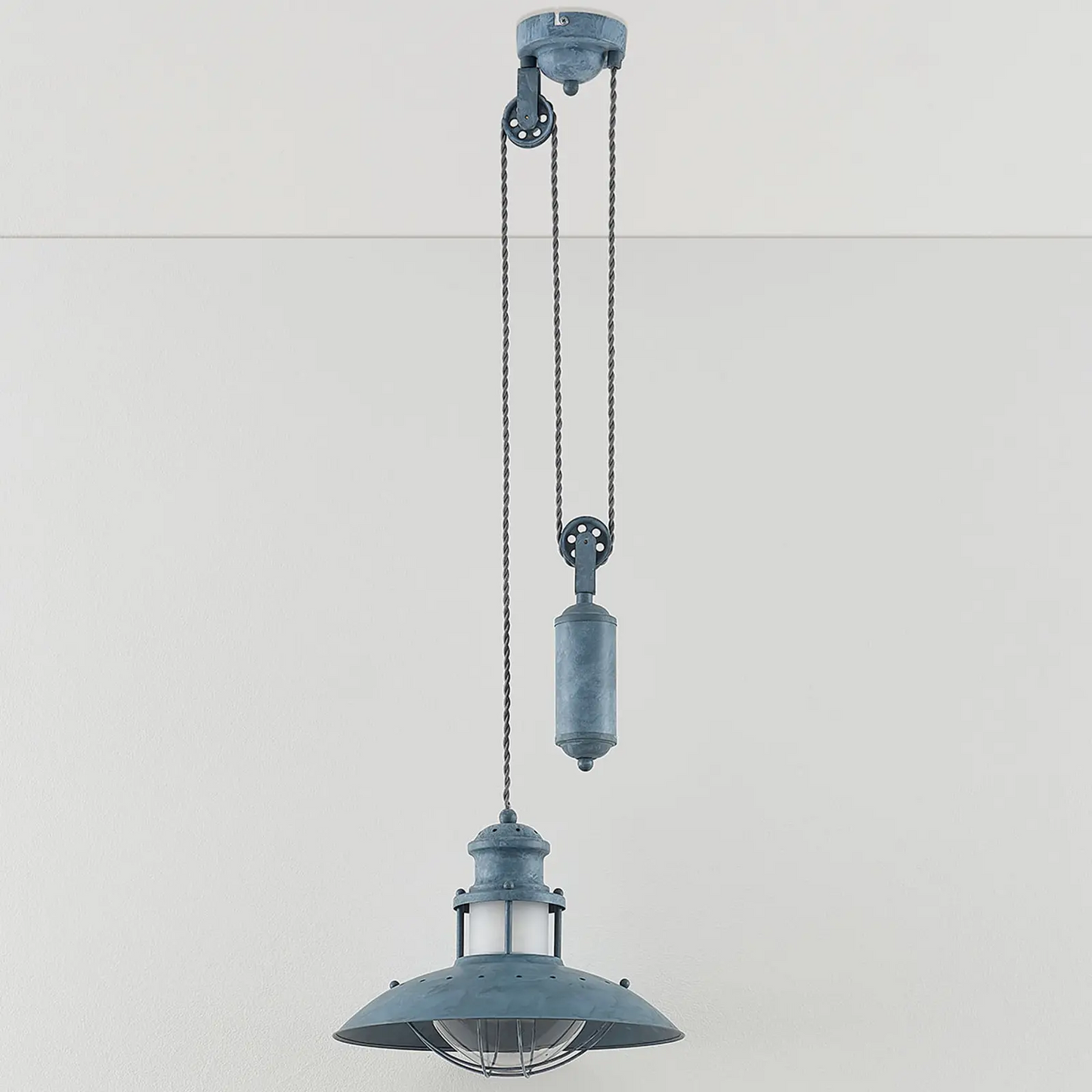 Louisanne - betoninis pilkas pakabinamas šviestuvas su Jojo pakabuku