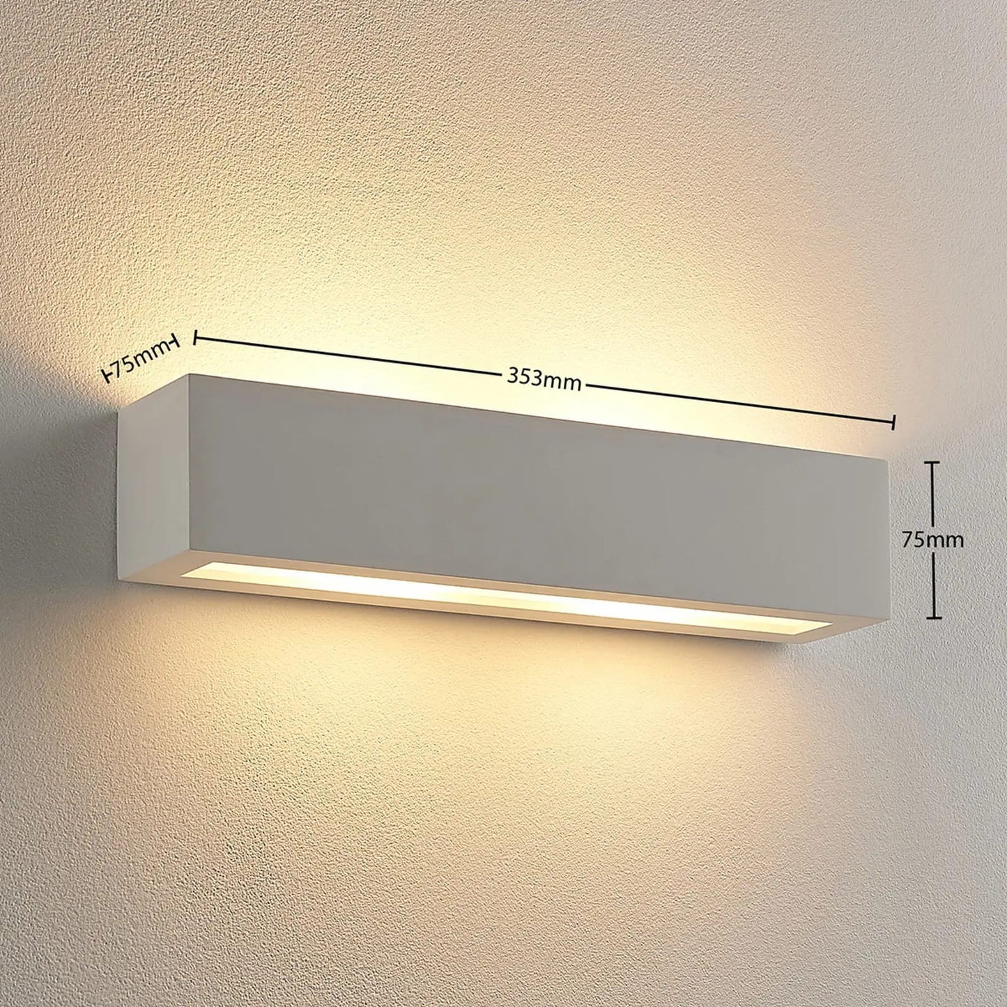 Tjada gipso sieninis šviestuvas su G9 LED lemputėmis