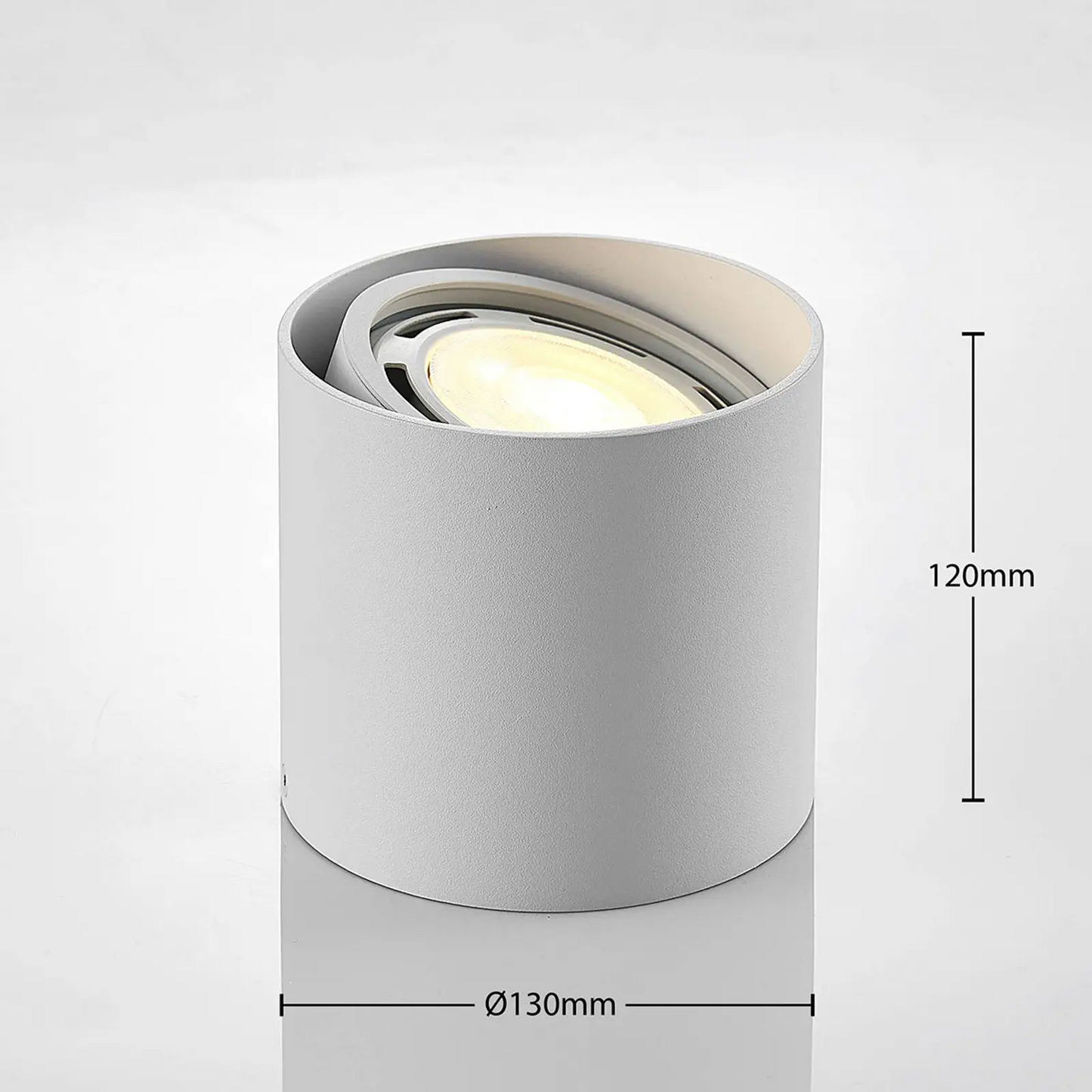 Rosalie LED apatinis apšvietimas, reguliuojamas reguliavimas, 1 lemputė, apvalus, baltas