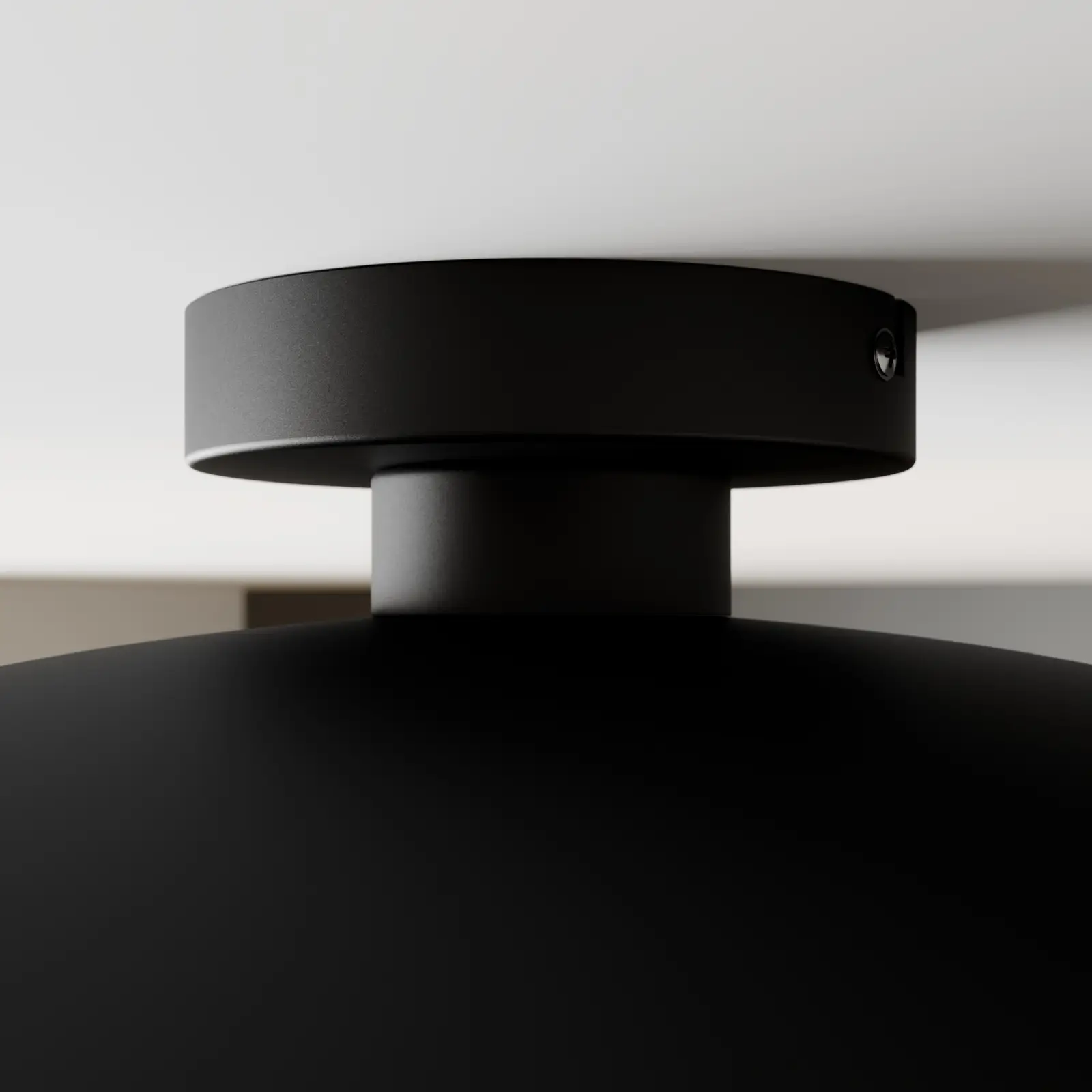 Juodos ir auksinės spalvos lubų šviestuvas Emilienne