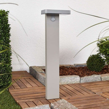 LED koloninis šviestuvas Maik su jutikliu, veikiantis saulės energija