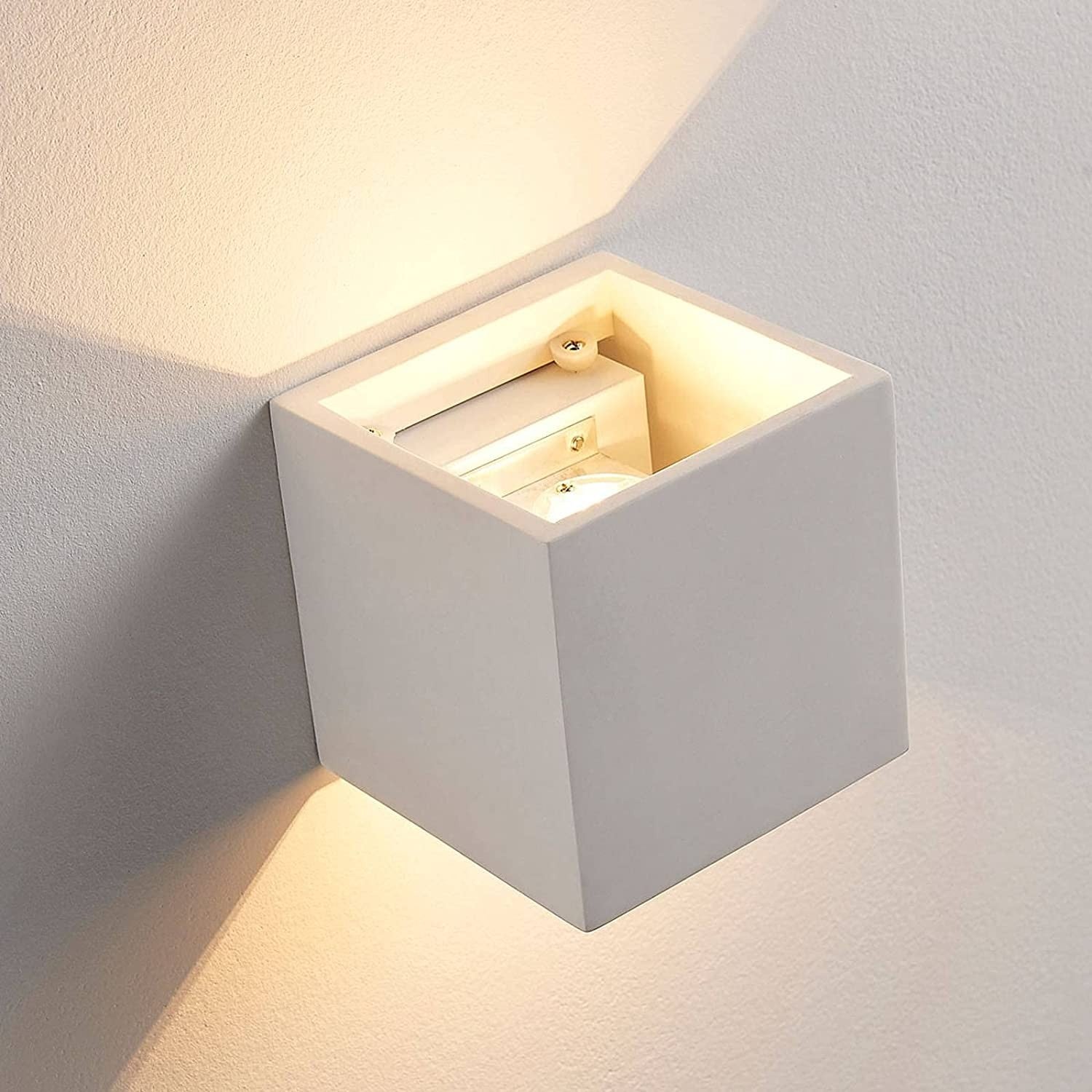 Kubo formos Kay LED sieninis šviestuvas iš gipso