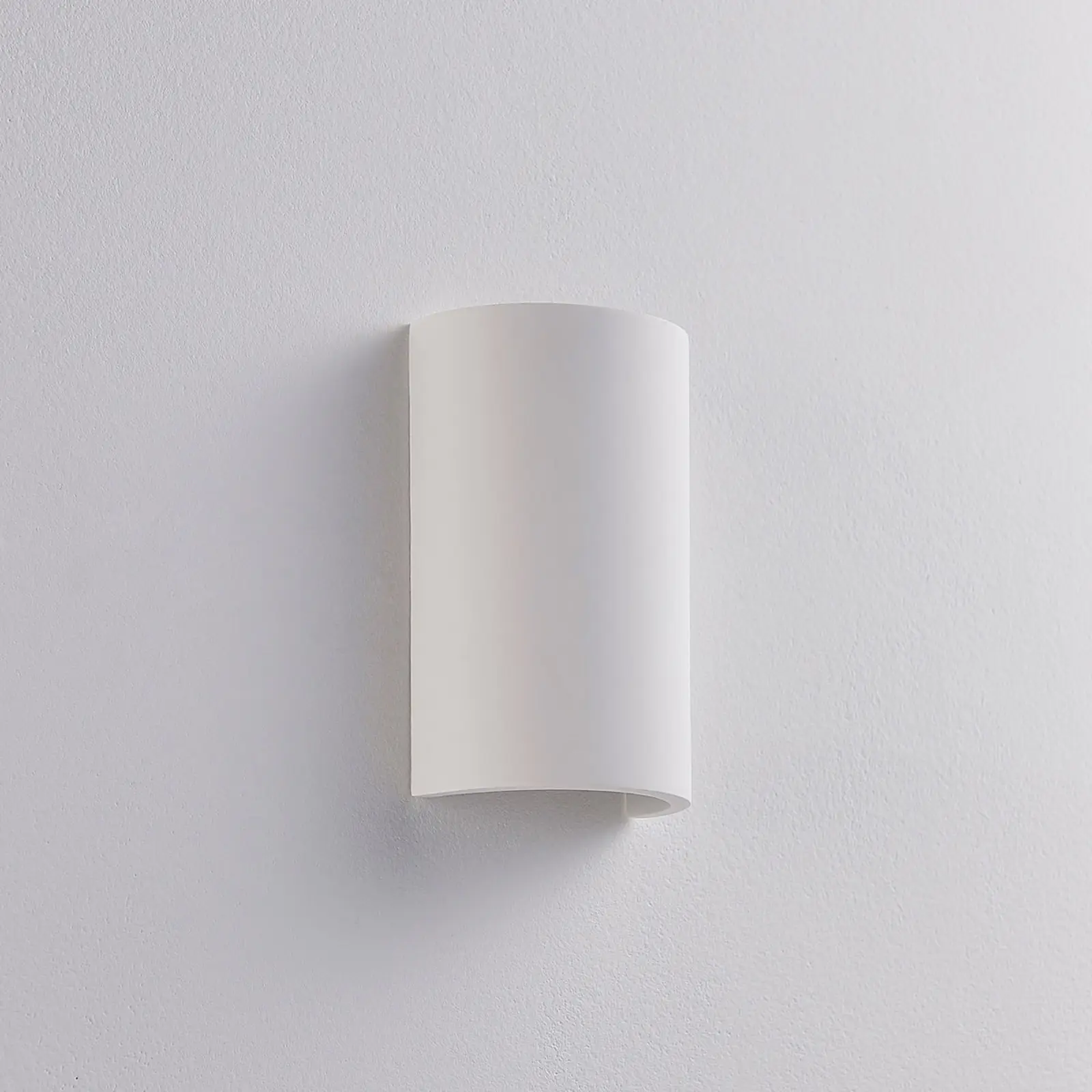 Jenke LED sieninis šviestuvas iš gipso, pusapvalis