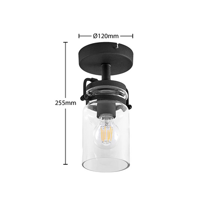 Lindby Vintus lubinis šviestuvas, juodas