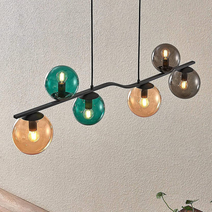 Lindby Avalyn pakabinamas šviestuvas, daugiaspalvis, juodas