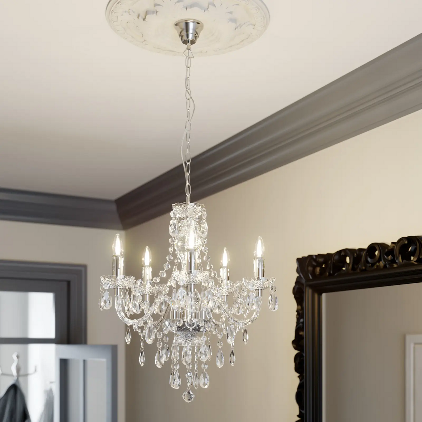 5 šviesų liustra Merida