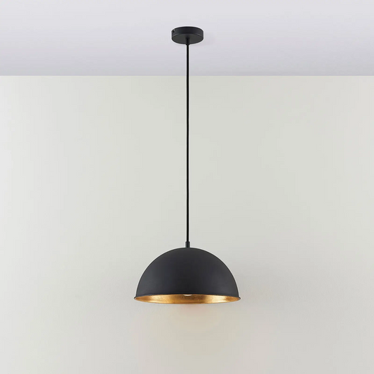 Juodos ir auksinės spalvos pakabinamas šviestuvas Leya