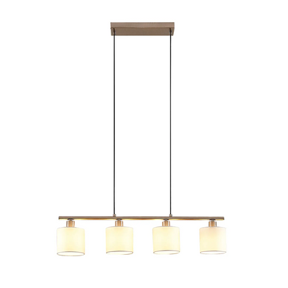 Lindby Stannis pakabinamas šviestuvas su audiniu, 4 šviestuvai