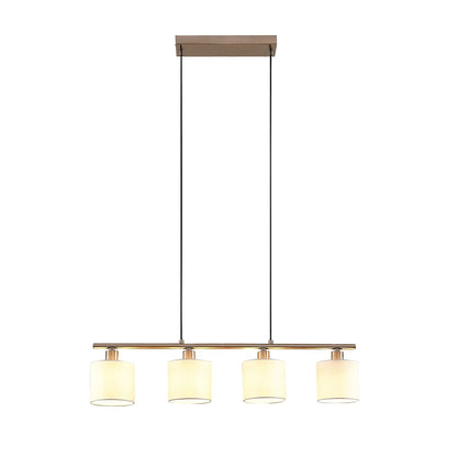 Lindby Stannis pakabinamas šviestuvas su audiniu, 4 šviestuvai