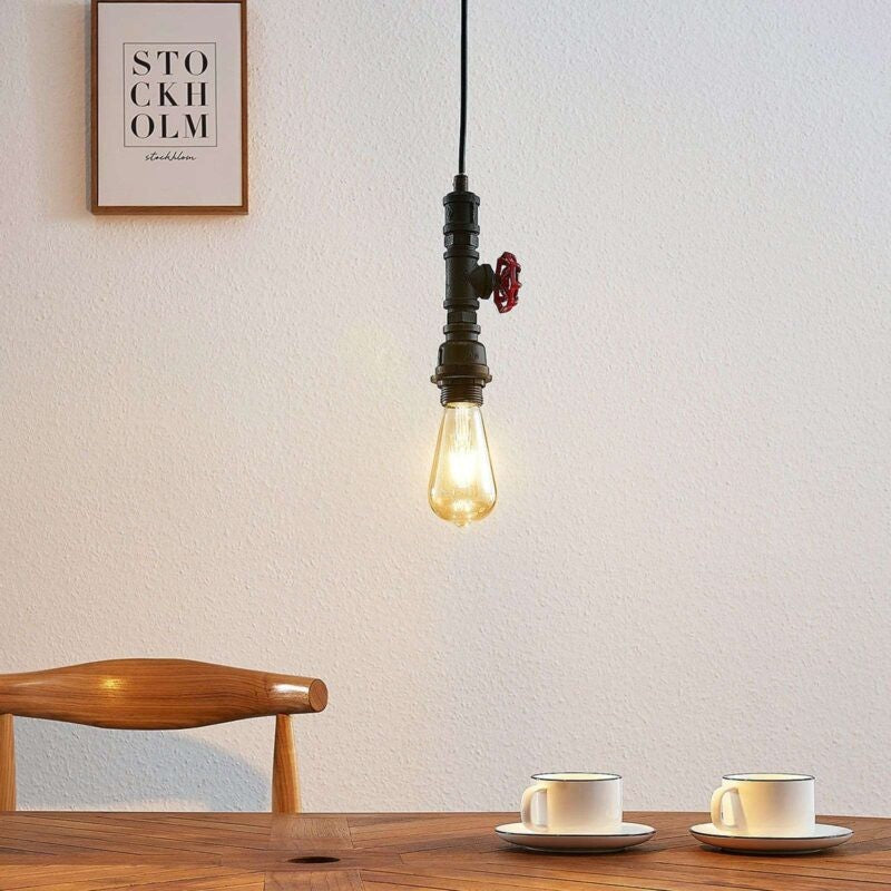 Senovinis pakabinamas šviestuvas Paio, panašus į maišytuvą