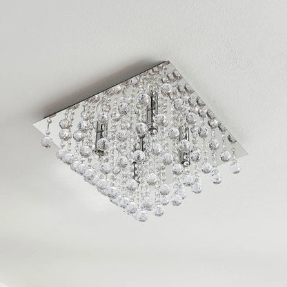 Annica - kvadratinis lubinis šviestuvas su akrilo pakabomis