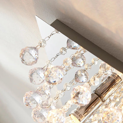 Annica - kvadratinis lubinis šviestuvas su akrilo pakabomis