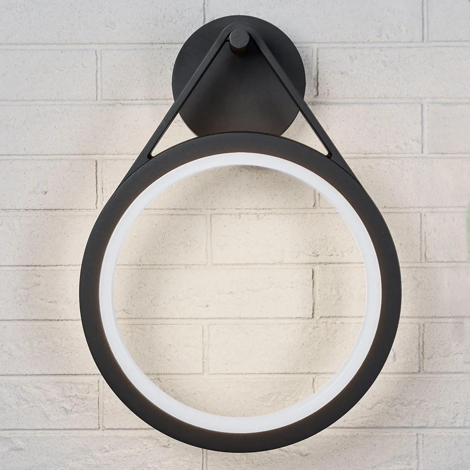 LED lauko sieninis šviestuvas Mirco, žiedo formos, IP65