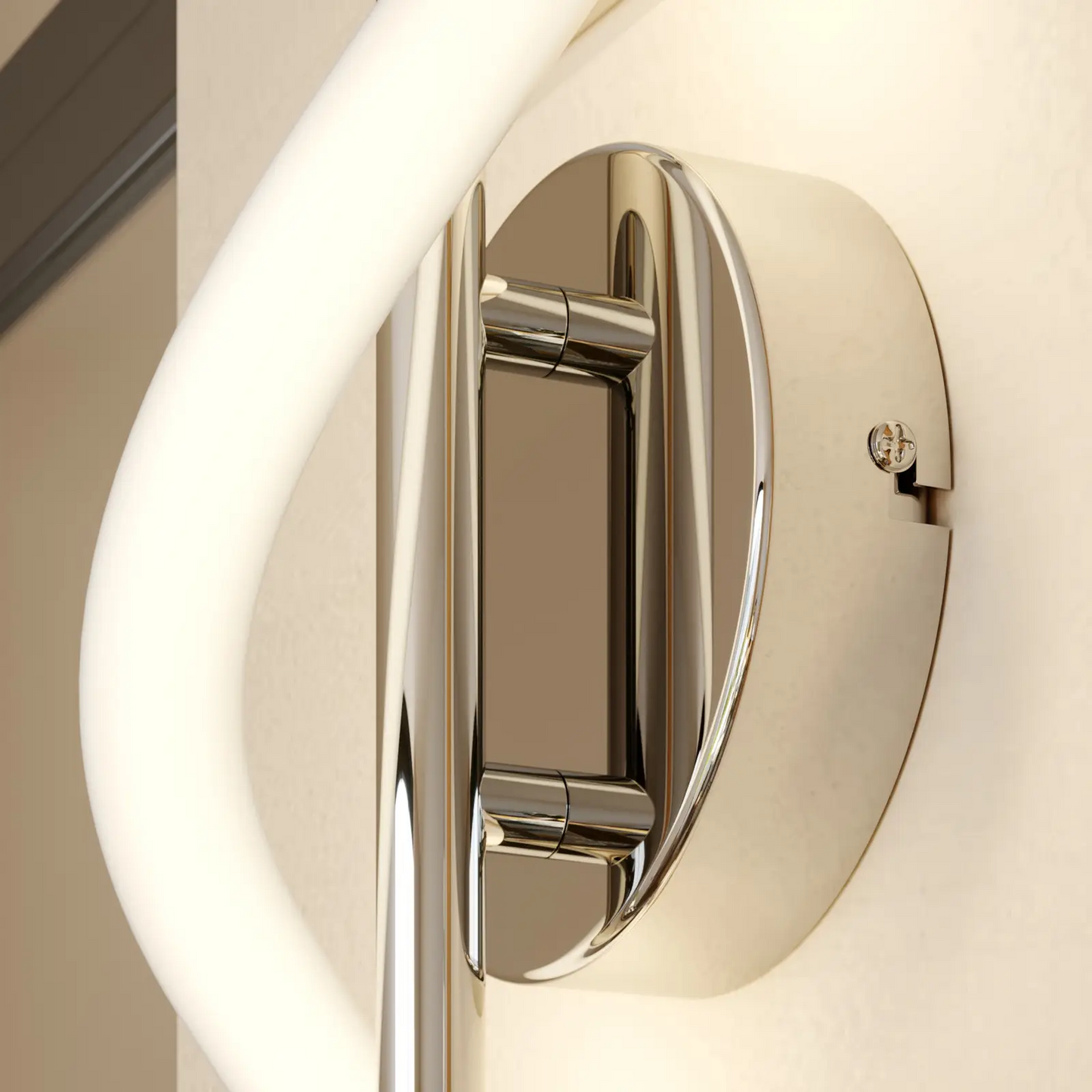 Lucande Curla LED sieninis šviestuvas chromo