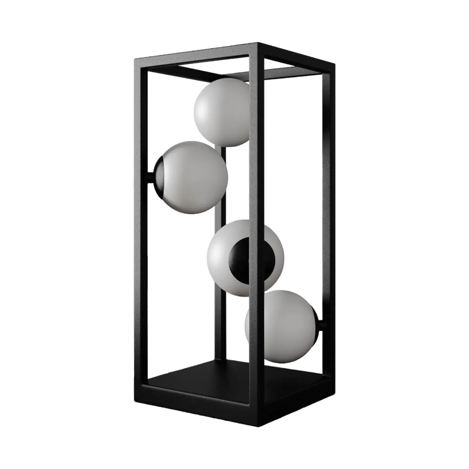 Lindby Utopia LED stalinis šviestuvas su stiklinėmis sferomis