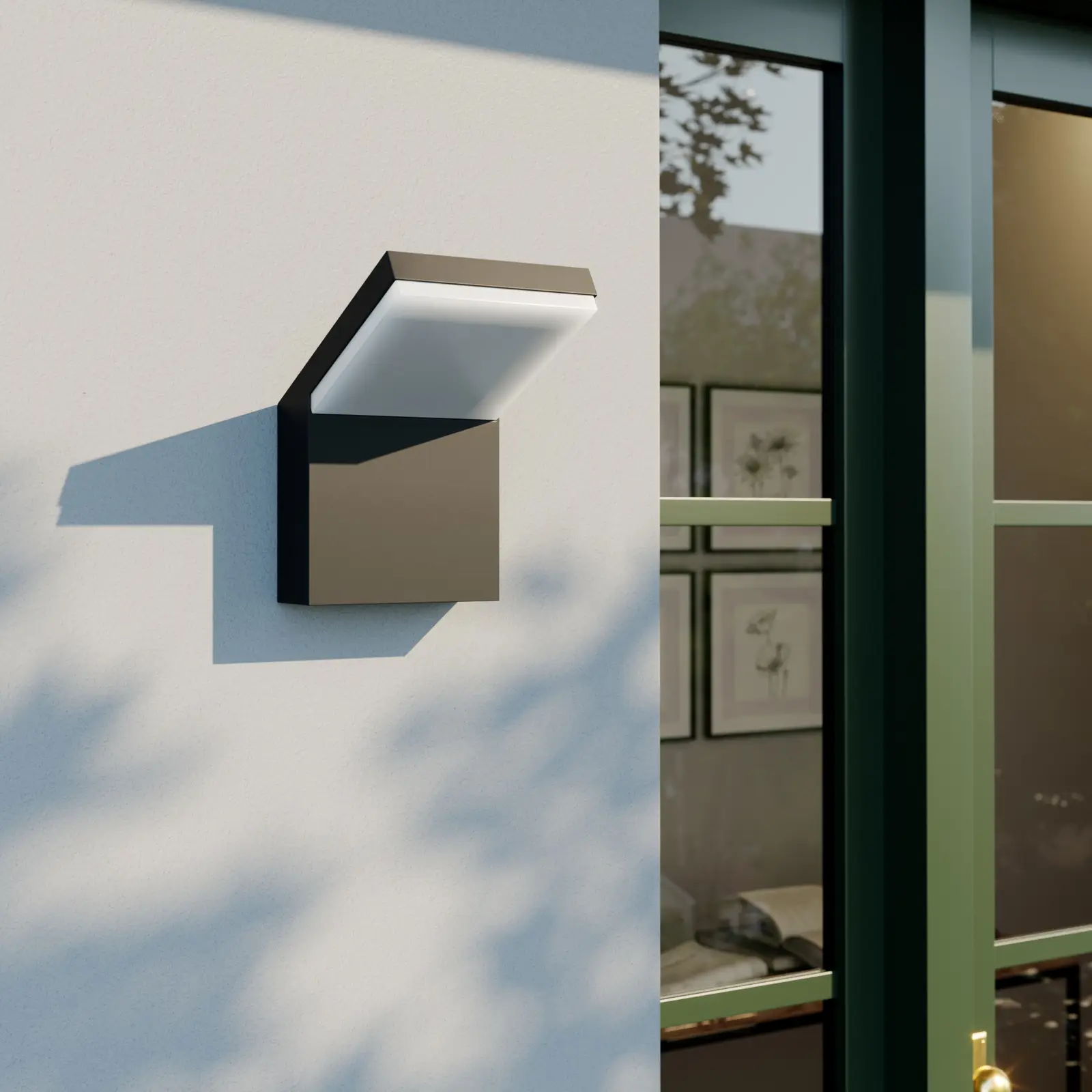 Yolena į apačią nukreiptas LED lauko sieninis šviestuvas