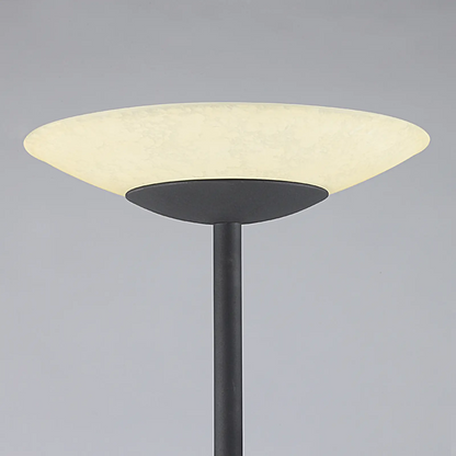 Ragna LED aukštyn šviestuvas su skaitymo lempute, antikvarinis juodas