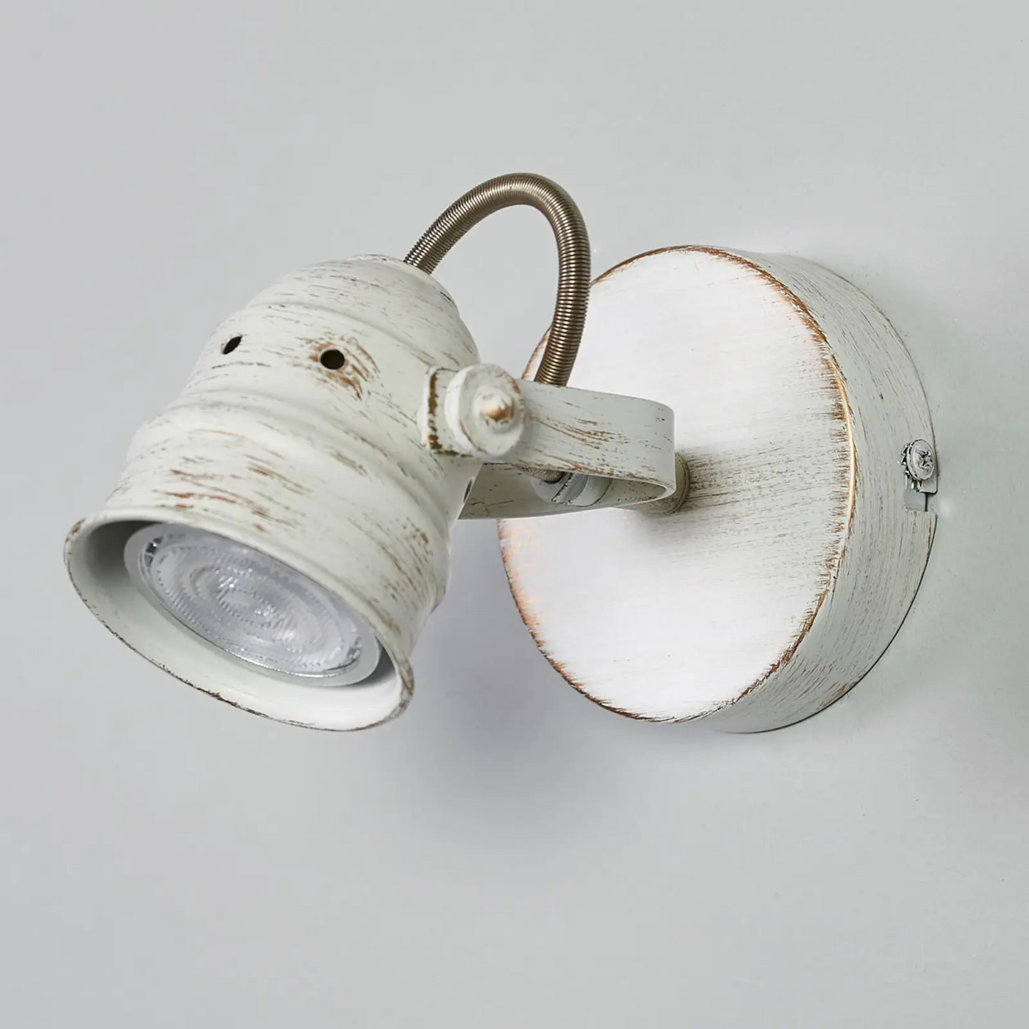 Baltas LED prožektorius Leonor su GU10 lempa