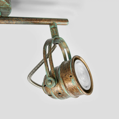 Senovinės išvaizdos dviejų lempučių LED prožektorius Leonor