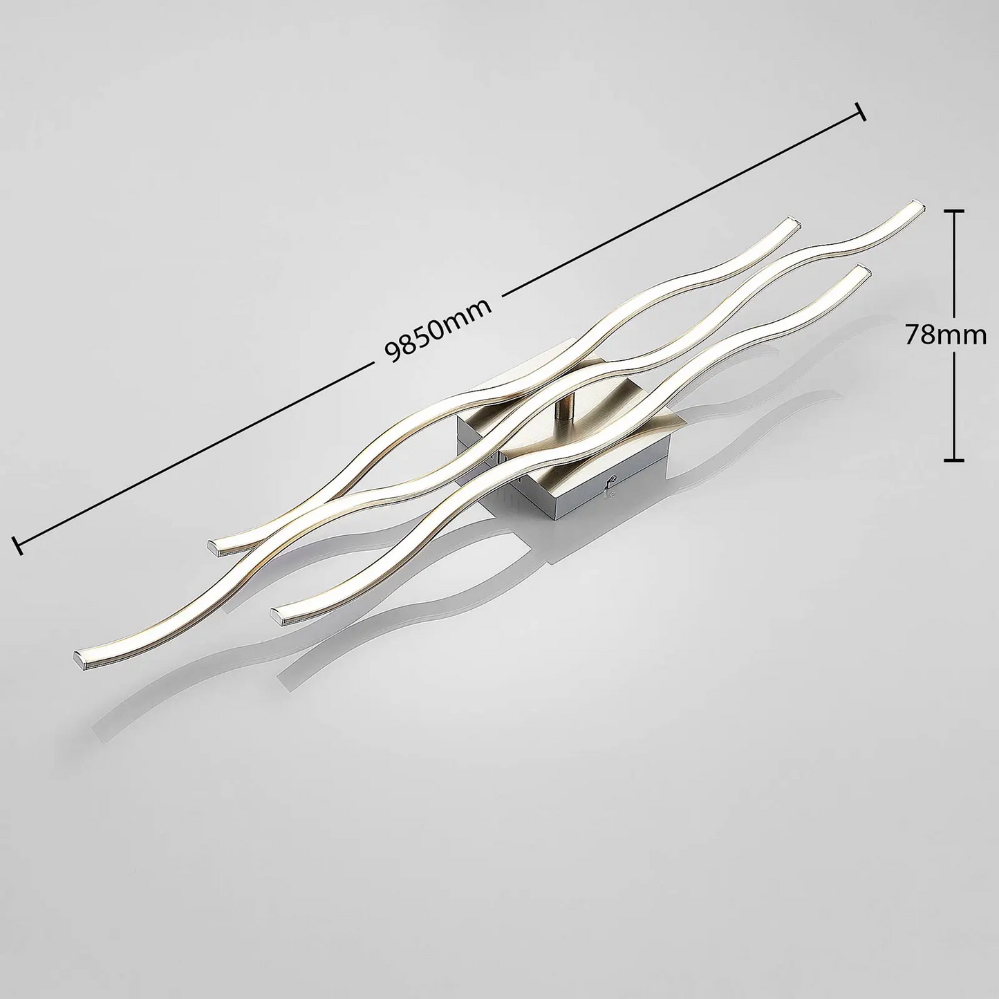 Bangos formos trijų lempučių Safia LED lubų šviestuvas