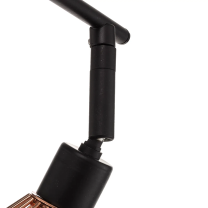 Dalma lubų taškas 4 liepsnų kryžius juodas/varis